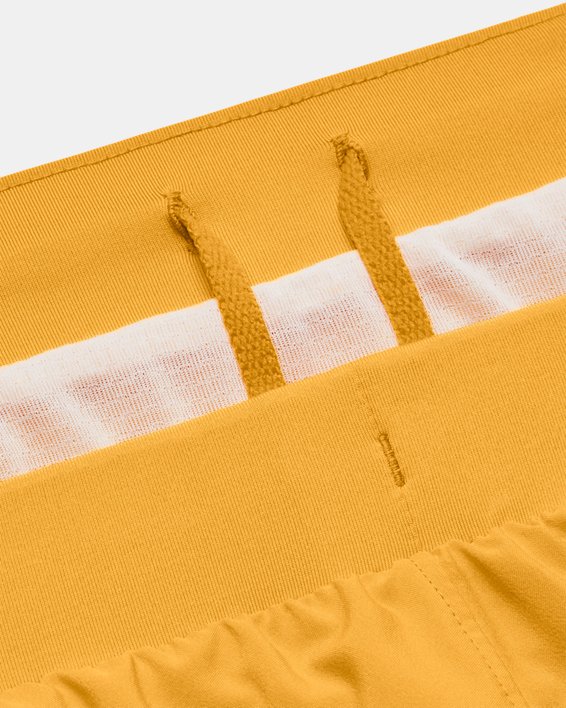 Damen UA Fly-By 2.0 Shorts, Yellow, pdpMainDesktop image number 5